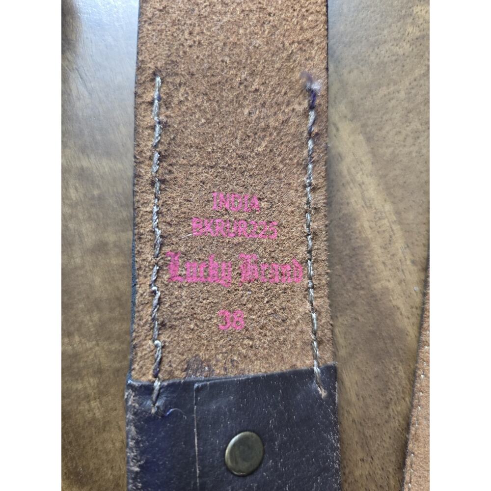 Lucky Brand Leather Belt 38 - Picture 3 of 4
